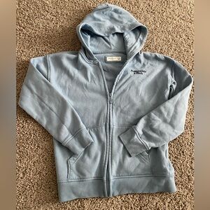 Baby blue Abercrombie and fitch kids zip up
